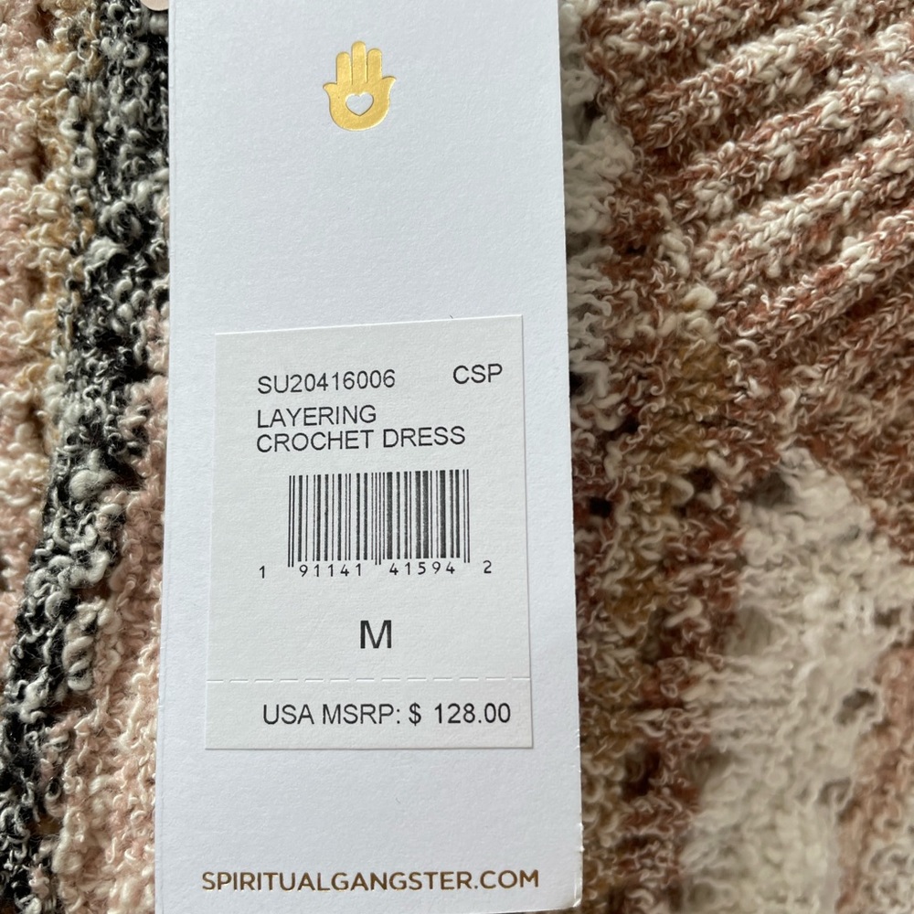 NWT SPIRITUAL Gangster crochet dress size Medium - Picture 4 of 4